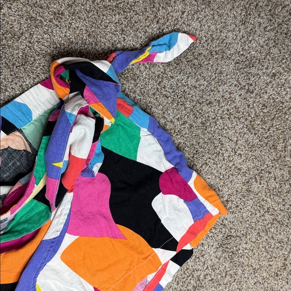 A New Day Women's Multicolor Abstract Print Wrap Skort Size 17 - Picture 3 of 6